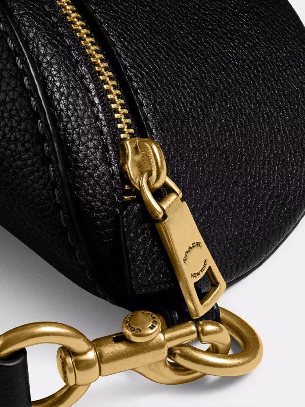 Coach Bethany Belt Bag Black Leather - Picture 3 of 13